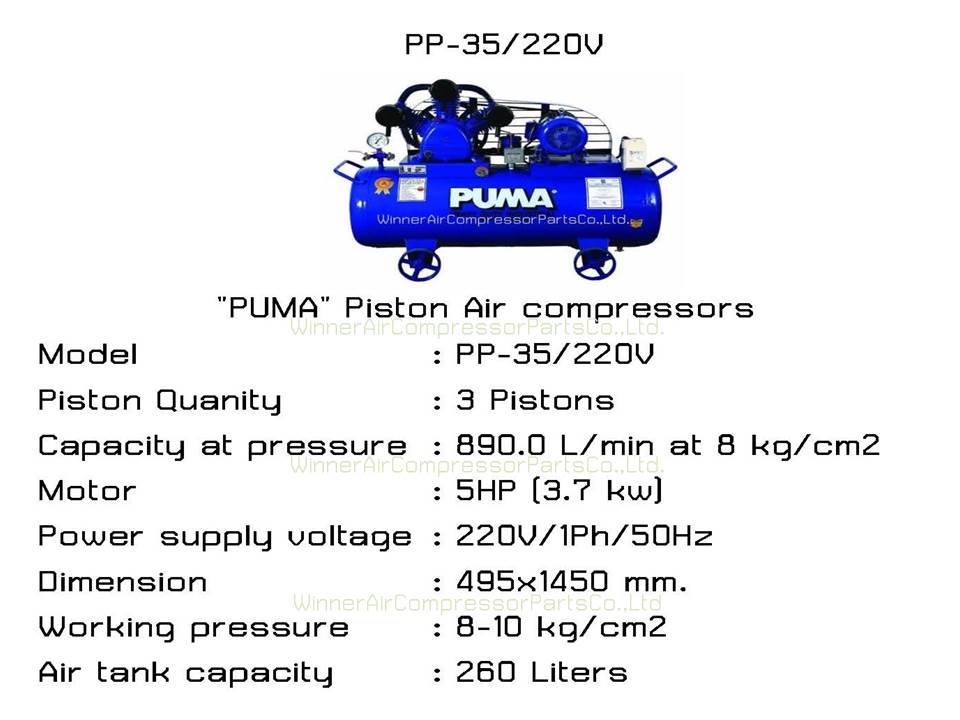 ปั๊มลมลูกสูบพูม่า